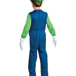 Spirit Halloween Kids Luigi Costume Deluxe- Mario Bros. -Spirit Halloween Shop 01196583 b