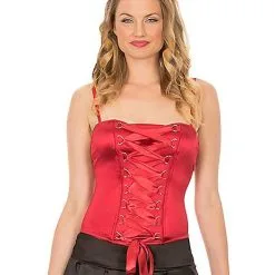 Spirit Halloween Red Lace Up Corset
