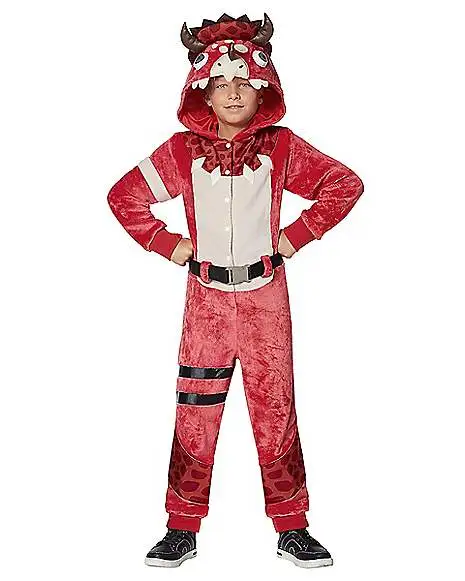 Spirit Halloween Girls Plush Tricera Ops Costume - Fortnite 4 Spirit Halloween Girls Plush Tricera Ops Costume - Fortnite - Image 2