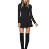 Spirit Halloween Black Hooded Dress 1 Spirit Halloween Black Hooded Dress -Spirit Halloween Shop 01431592 a