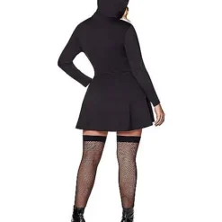 Spirit Halloween Black Hooded Dress 7 Spirit Halloween Black Hooded Dress -Spirit Halloween Shop 01431592 d