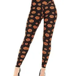Spirit Halloween Plus Size Pumpkin Leggings