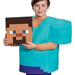 Spirit Halloween Kids Steve Costume Deluxe - Minecraft 11 Spirit Halloween Kids Steve Costume Deluxe - Minecraft -Spirit Halloween Shop 01448075 e