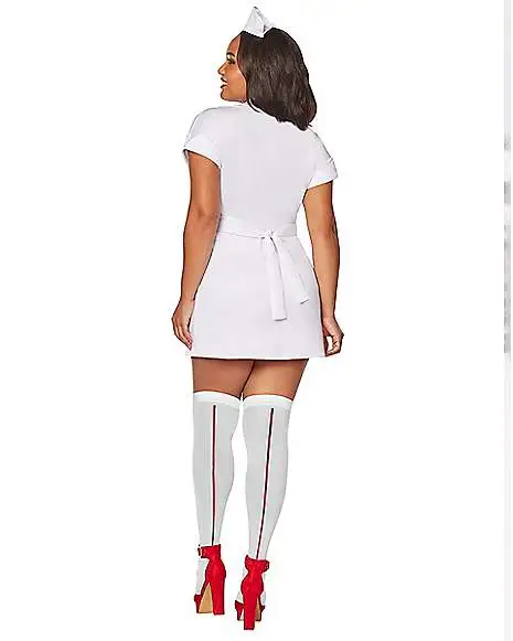 Spirit Halloween Adult Classic Nurse Plus Size Costume 4 Spirit Halloween Adult Classic Nurse Plus Size Costume - Image 2
