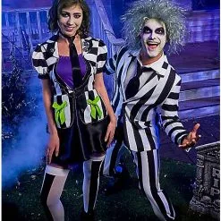Spirit Halloween Adult Beetlejuice Striped Suit 7 Spirit Halloween Adult Beetlejuice Striped Suit -Spirit Halloween Shop 01484245 c
