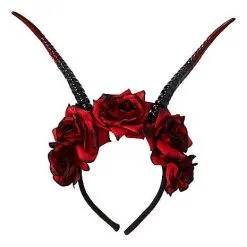 Spirit Halloween Devil Flower Headband -Spirit Halloween Shop 01489723 a