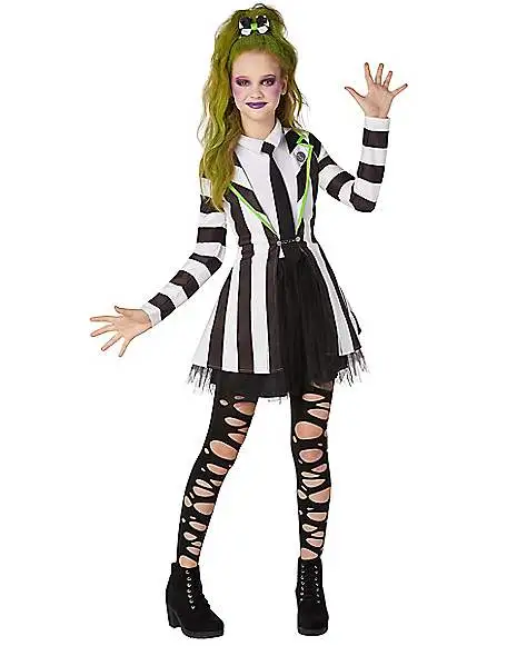 Spirit Halloween Kids Beetlejuice Dress 4 Spirit Halloween Kids Beetlejuice Dress - Image 2