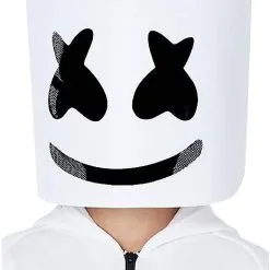 Spirit Halloween Kids Marshmello Logo Jumpsuit Costume -Spirit Halloween Shop 01506682 c