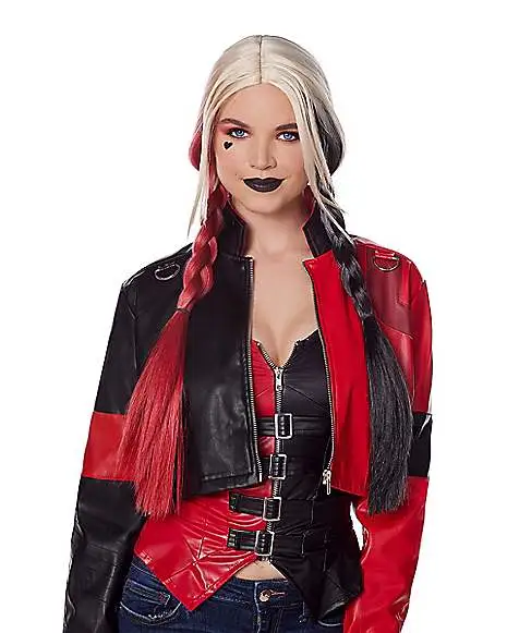 Spirit Halloween Adult Harley Quinn Moto Jacket – The Suicide Squad 3 Spirit Halloween Adult Harley Quinn Moto Jacket – The Suicide Squad