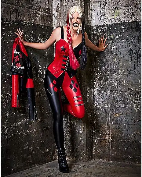 Spirit Halloween Adult Harley Quinn Moto Jacket – The Suicide Squad 5 Spirit Halloween Adult Harley Quinn Moto Jacket – The Suicide Squad - Image 3