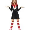 Spirit Halloween Adult Cat In The Hat Dress - Dr. Seuss -Spirit Halloween Shop 01532423 a