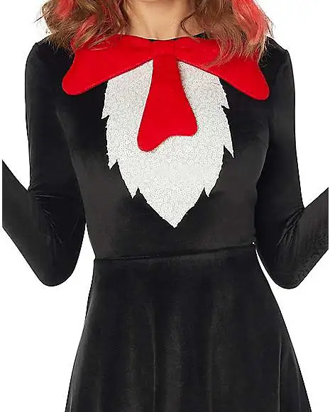 Spirit Halloween Adult Cat In The Hat Dress - Dr. Seuss 5 Spirit Halloween Adult Cat In The Hat Dress - Dr. Seuss - Image 3