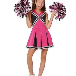 Spirit Halloween Kids Pink Cheerleader Costume