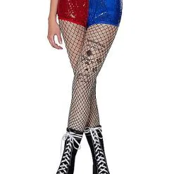 Spirit Halloween Adult Harley Quinn Sequin Shorts - Suicide Squad -Spirit Halloween Shop 01545961 c