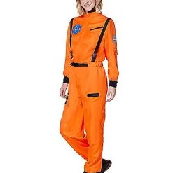 Spirit Halloween Adult Orange NASA Jumpsuit Costume
