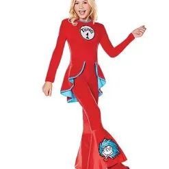 Spirit Halloween Kids Thing 1 And Thing 2 Bell Bottom Costume - Dr. Seuss