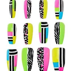 Spirit Halloween '80s Press On Nails -Spirit Halloween Shop 01564392 b