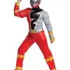Spirit Halloween Kids Red Ranger Muscle Costume - Power Rangers Dino Fury -Spirit Halloween Shop 01566587 a