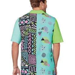 Spirit Halloween Adult '80s Button Down Shirt -Spirit Halloween Shop 01567247 b