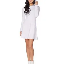 Spirit Halloween Adult White Long Sleeve Dress