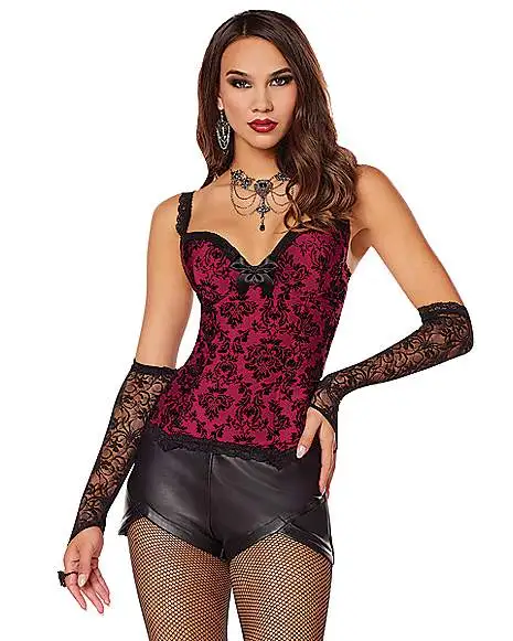 Spirit Halloween Vampire Corset And Gloves 3 Spirit Halloween Vampire Corset And Gloves