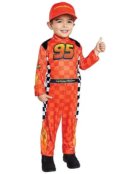 Spirit Halloween Toddler Lightning McQueen Pit Crew Costume - Cars 3 Spirit Halloween Toddler Lightning McQueen Pit Crew Costume - Cars