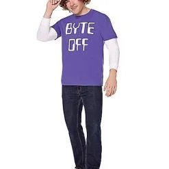Spirit Halloween Adult Byte Off T Shirt - Stranger Things -Spirit Halloween Shop 01600097 c