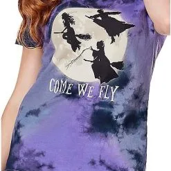Spirit Halloween Tie Dye Come We Fly T Shirt - Hocus Pocus 9 Spirit Halloween Tie Dye Come We Fly T Shirt - Hocus Pocus -Spirit Halloween Shop 01601350 d