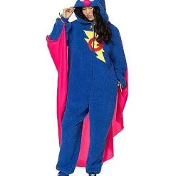 Spirit Halloween Adult Super Grover Union Suit - Sesame Street 8 Spirit Halloween Adult Super Grover Union Suit - Sesame Street -Spirit Halloween Shop 01601558 c