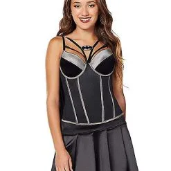 Spirit Halloween Adult Batman Corset With Cape - DC Comics