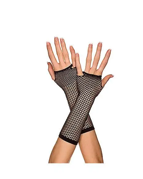 Spirit Halloween Mini Dimaond Net Black Child Gloves 3 Spirit Halloween Mini Dimaond Net Black Child Gloves