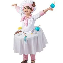 Spirit Halloween Kids Messy Baker Table Top Costume