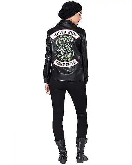 Spirit Halloween Unisex Southside Serpents Jacket – Riverdale 6 Spirit Halloween Unisex Southside Serpents Jacket – Riverdale - Image 4