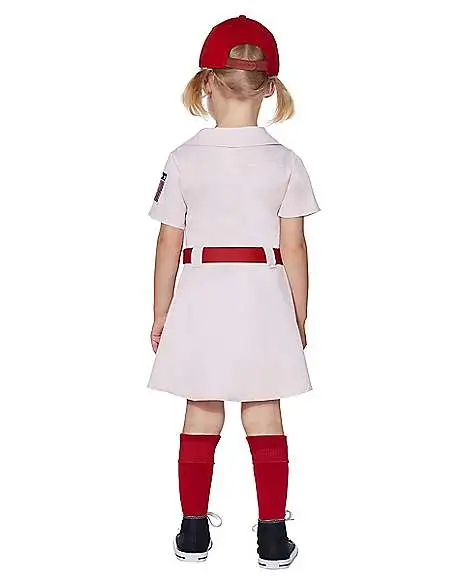 Spirit Halloween Toddler Dottie Costume - A League Of Their Own 4 Spirit Halloween Toddler Dottie Costume - A League Of Their Own - Image 2