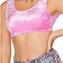 Spirit Halloween Velour Harley Quinn Crop Top - Birds Of Prey 7 Spirit Halloween Velour Harley Quinn Crop Top - Birds Of Prey -Spirit Halloween Shop 07563075 c