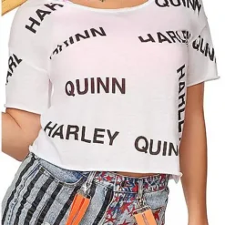 Spirit Halloween Distressed Harley Quinn T Shirt - Birds Of Prey -Spirit Halloween Shop 07563232 c