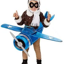 Spirit Halloween Toddler Ride-Along Plane And Pilot Costume